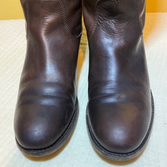 Melissa Button Dark Brown Leather riding boots (8.5 B US) - Picture 5 of 11